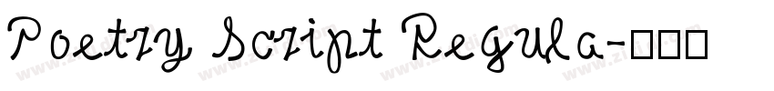 Poetry Script Regula字体转换